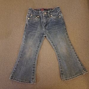 Levi's Blue Distressed FlaredJeans